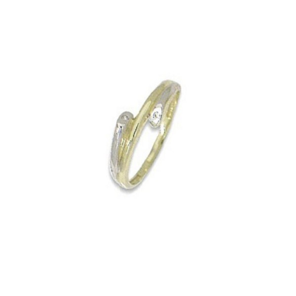 Basics Gold Ring 55 - bicolor - Gold 333 8K Zirkonia / 675022055