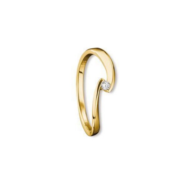 Juwelier Wittig Ring 55 - Gelbgold 585 - Brillant 0,040ct / RB00006.2-55