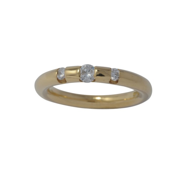 Juwelier Wittig Ring 54 - Gelbgold 585 - Brillanten 0,26ct / AT15