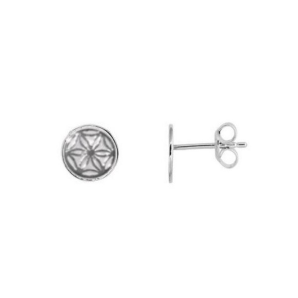 Basics Silver Ohrstecker - Sterlingsilber - Blume - silber / EP-1580