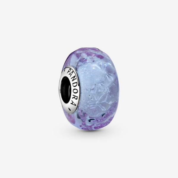 Pandora Bead - Sterlingsilber - Charm Murano Lavendel / 798875C00