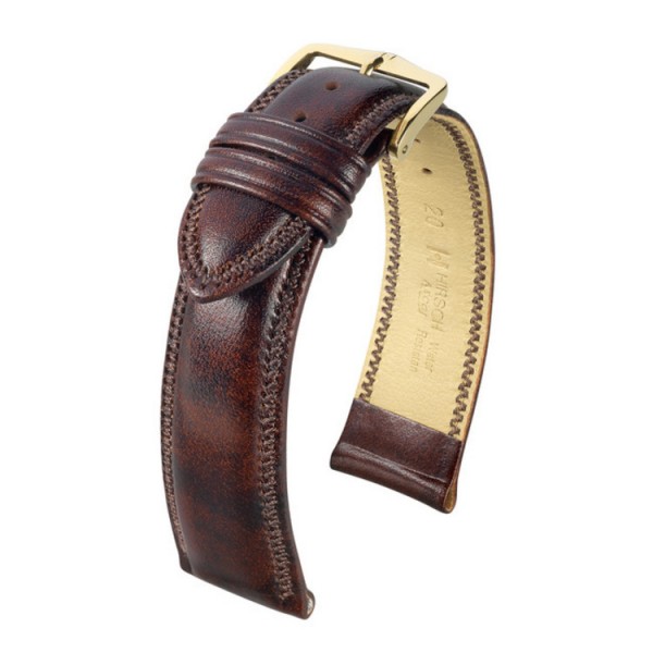 Hirsch Uhrenarmband - Leder - Ascot / 015 75