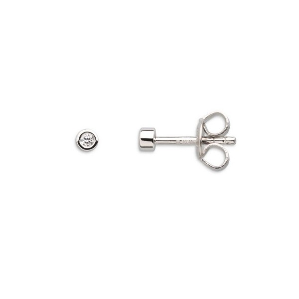 Xenox Ohrstecker - Silber - Silver Circle - Zarge / XS3513N