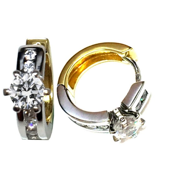 Juwelier Wittig Creolen Zirkonia - Gold 585 14K - bicolor / 585-4-59