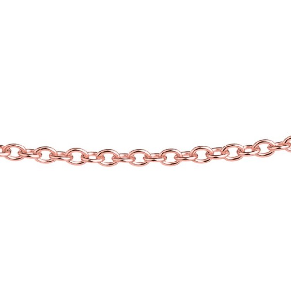 Ernstes Design Halskette - Edelstahl rosé - Ankermuster Ø 2,5mm / AK14