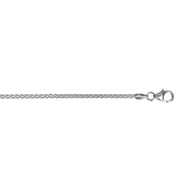 Basics Silver Halskette - 45cm - Sterlingsilber - Zopfkette / 28004.15-45