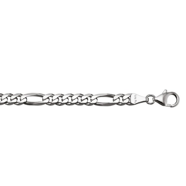 Basics Silver Halskette 50cm- Sterlingsilber - Figarokette / 371355.15-50