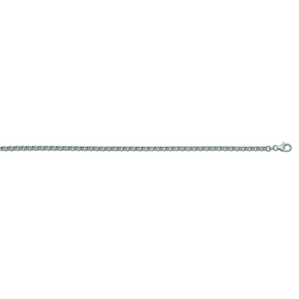 Basics Silver Halskette - 50cm - Sterlingsilber - Erbskette / 2040.15-50