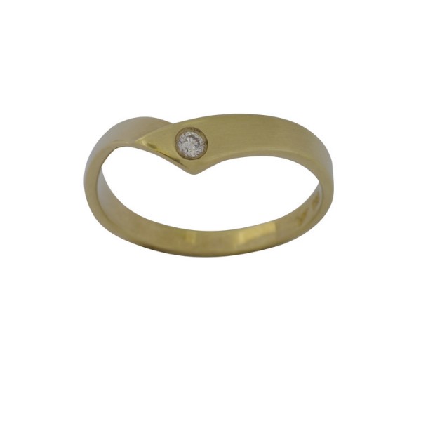 Juwelier Wittig Ring 57 - Gelbgold 585 - Brillant 0,04ct / 1-2887-5
