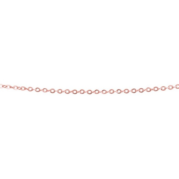Ernstes Design Halskette - Edelstahl rosé - Spiegelanker Ø 1mm / AK18