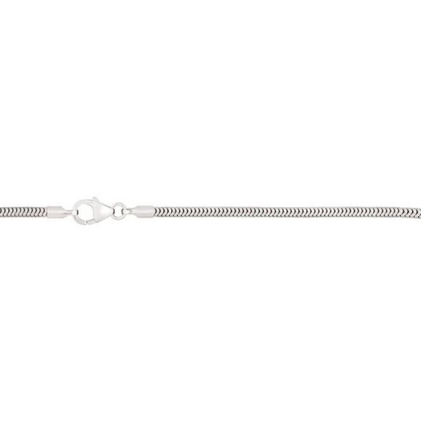 Basics Silver Halskette 45cm - Sterlingsilber - Schlangenkette / P001.42019.14.45.0